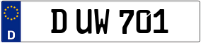 Trailer License Plate